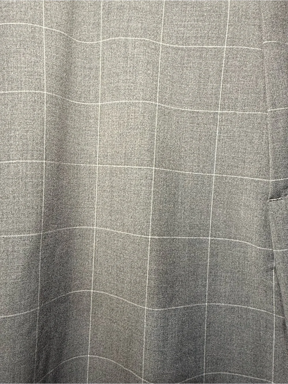 H&M Men's Gray Windowpane Dress Pants Slim Fit Size 29